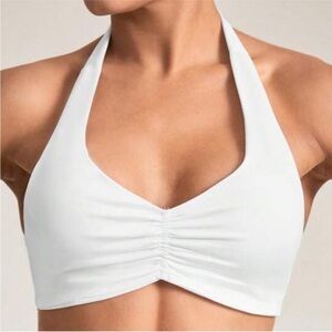 SHEIN White Halter Bra